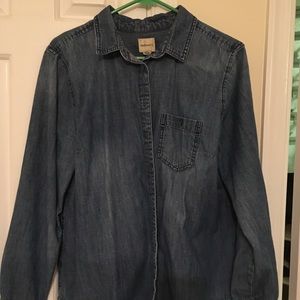 Denim button down shirt